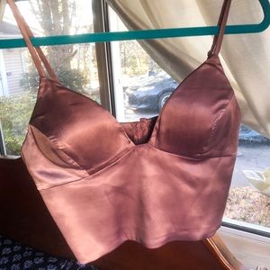 Windsor cropped Mauve shirt